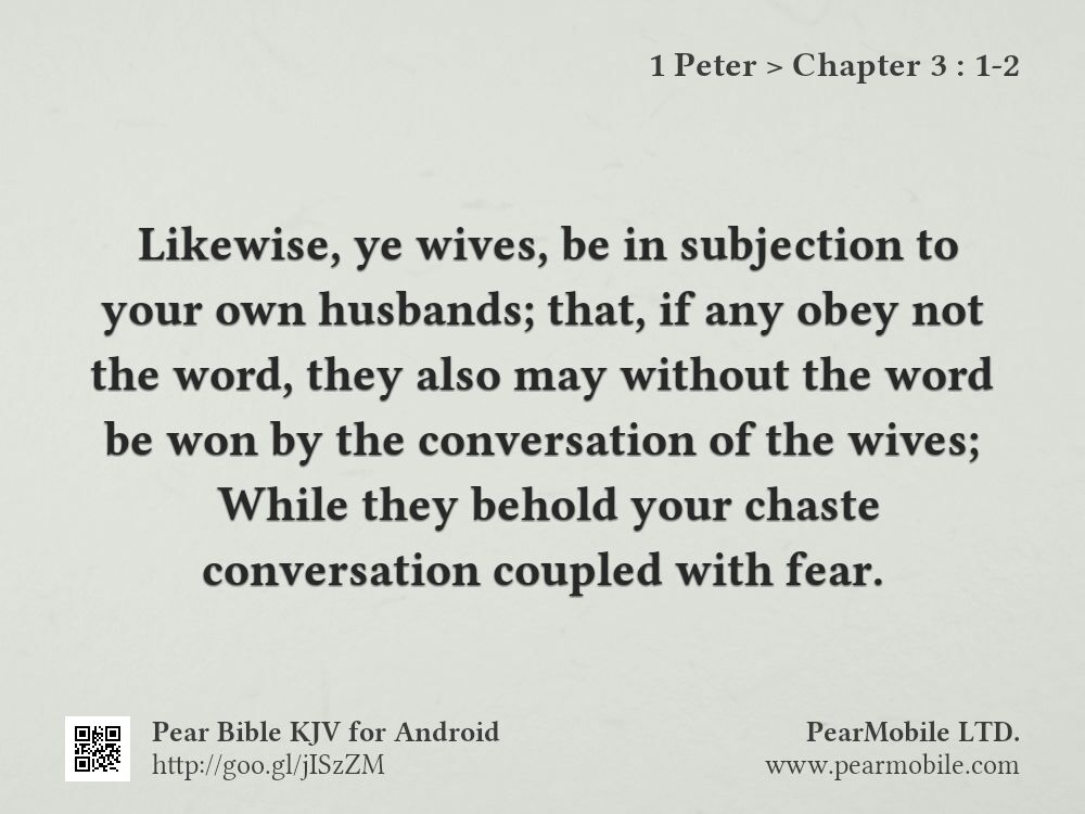 1 Peter, Chapter 3:1-2